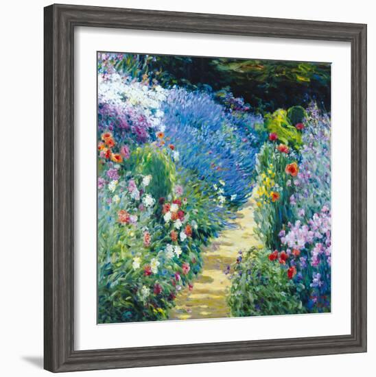 Monet's Garden-Malva-Framed Giclee Print