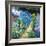 Monet's Garden-Malva-Framed Giclee Print