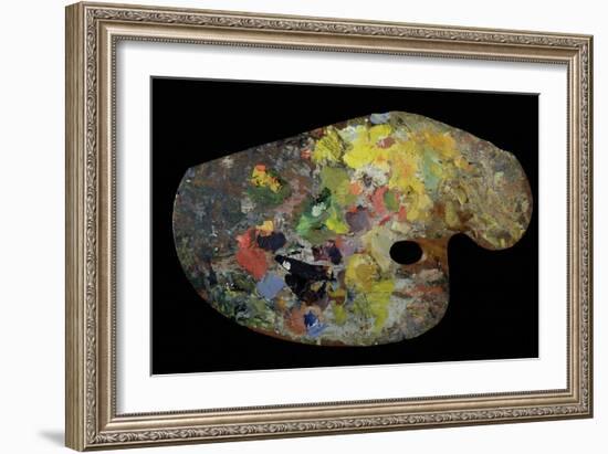 Monet's Palette (Wood)-French-Framed Giclee Print