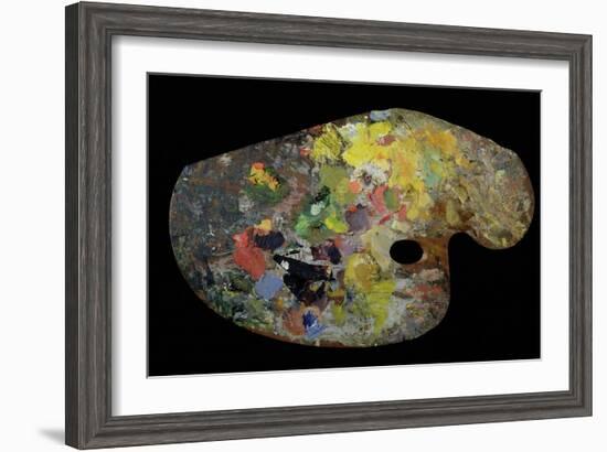 Monet's Palette (Wood)-French-Framed Giclee Print