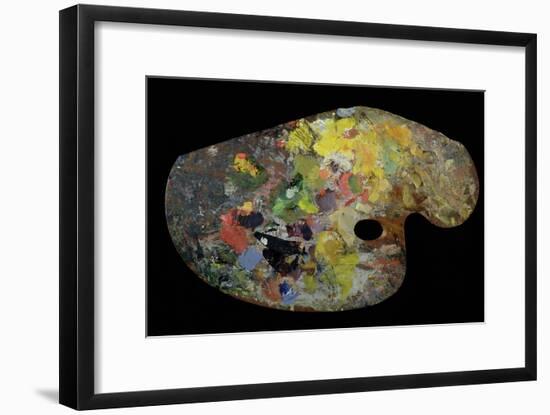 Monet's Palette (Wood)-French-Framed Giclee Print