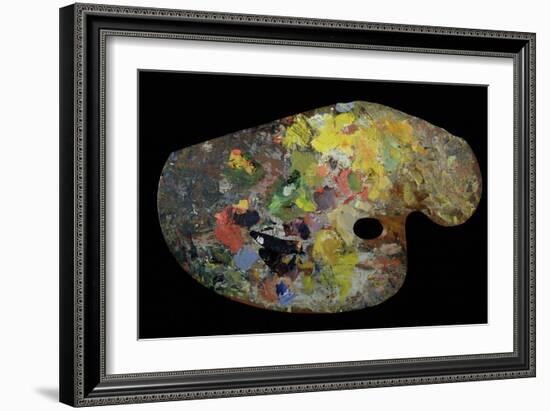 Monet's Palette (Wood)-French-Framed Giclee Print