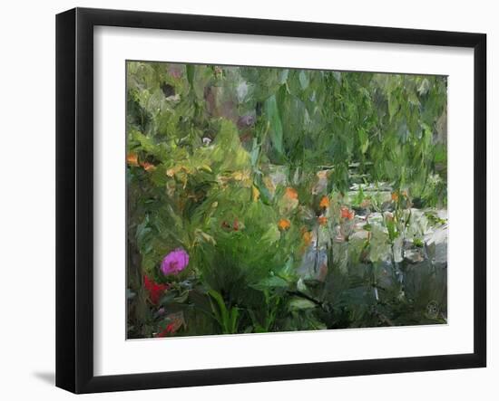 Monet's Pond at Giverny-Sarah Butcher-Framed Art Print
