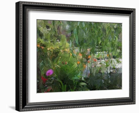 Monet's Pond at Giverny-Sarah Butcher-Framed Art Print