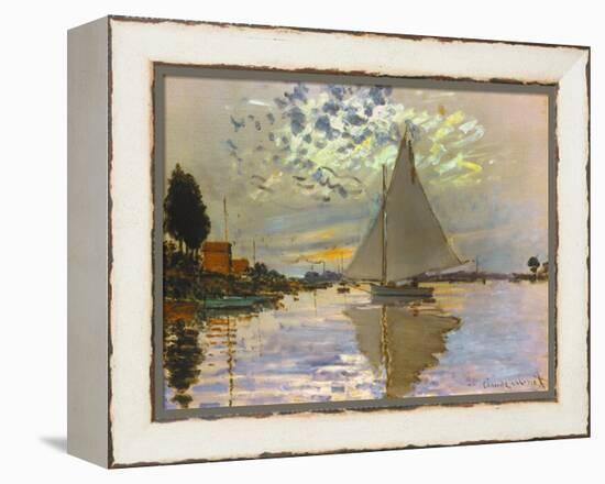 Monet: Sailboat-Claude Monet-Framed Premier Image Canvas