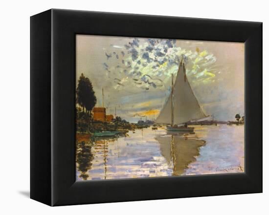 Monet: Sailboat-Claude Monet-Framed Premier Image Canvas