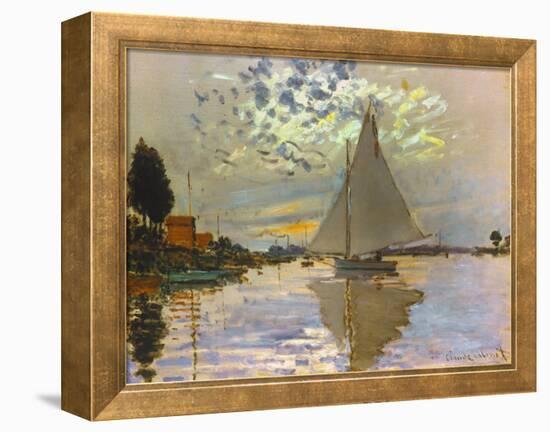 Monet: Sailboat-Claude Monet-Framed Premier Image Canvas