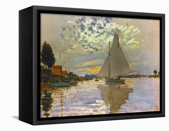 Monet: Sailboat-Claude Monet-Framed Premier Image Canvas