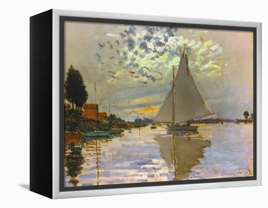 Monet: Sailboat-Claude Monet-Framed Premier Image Canvas