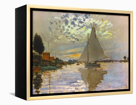 Monet: Sailboat-Claude Monet-Framed Premier Image Canvas