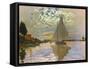 Monet: Sailboat-Claude Monet-Framed Premier Image Canvas