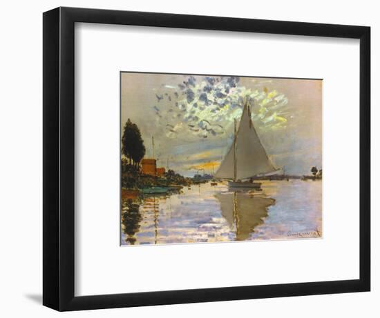 Monet: Sailboat-Claude Monet-Framed Giclee Print