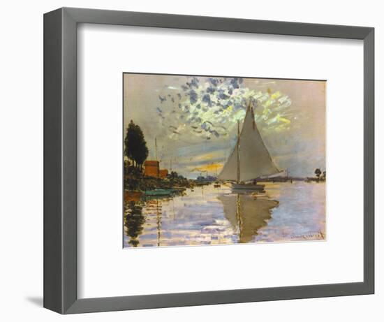 Monet: Sailboat-Claude Monet-Framed Giclee Print