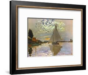 Monet: Sailboat-Claude Monet-Framed Giclee Print