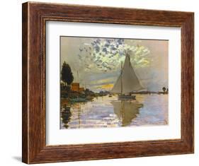 Monet: Sailboat-Claude Monet-Framed Giclee Print