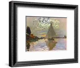 Monet: Sailboat-Claude Monet-Framed Giclee Print