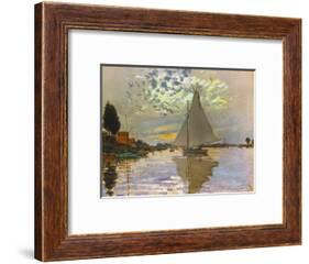Monet: Sailboat-Claude Monet-Framed Giclee Print