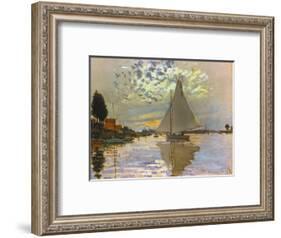 Monet: Sailboat-Claude Monet-Framed Giclee Print