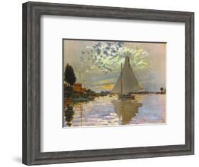 Monet: Sailboat-Claude Monet-Framed Giclee Print
