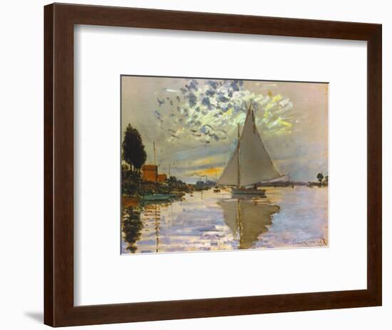 Monet: Sailboat-Claude Monet-Framed Giclee Print