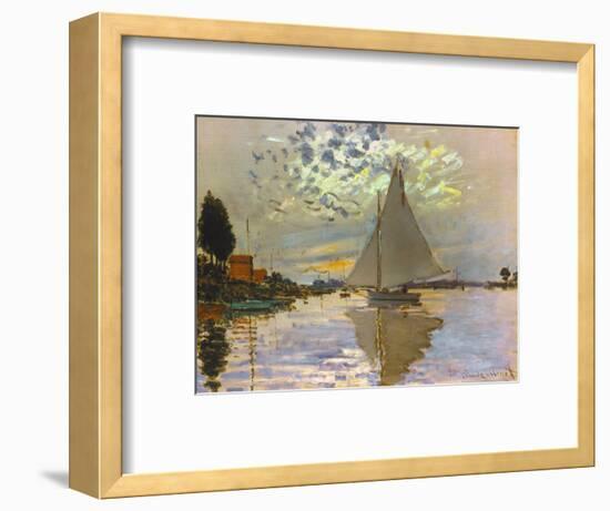 Monet: Sailboat-Claude Monet-Framed Giclee Print