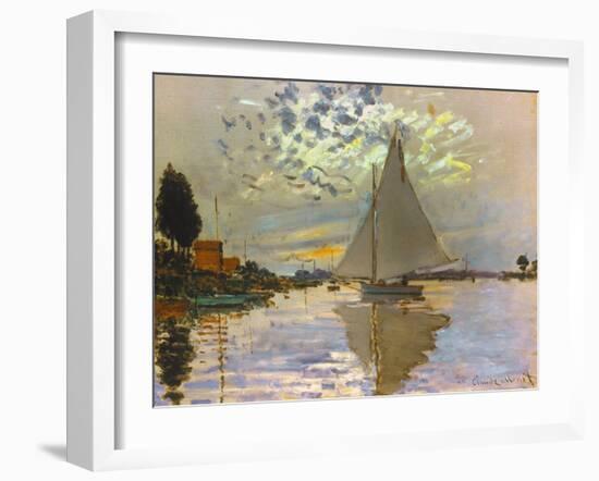 Monet: Sailboat-Claude Monet-Framed Giclee Print