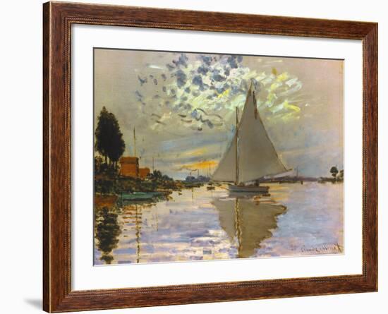 Monet: Sailboat-Claude Monet-Framed Giclee Print