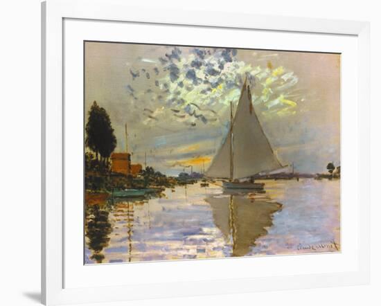 Monet: Sailboat-Claude Monet-Framed Giclee Print