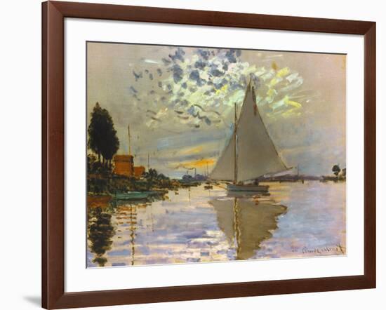 Monet: Sailboat-Claude Monet-Framed Giclee Print