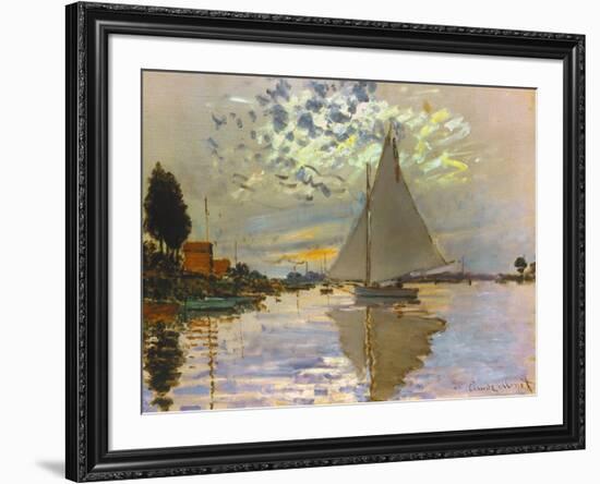 Monet: Sailboat-Claude Monet-Framed Giclee Print