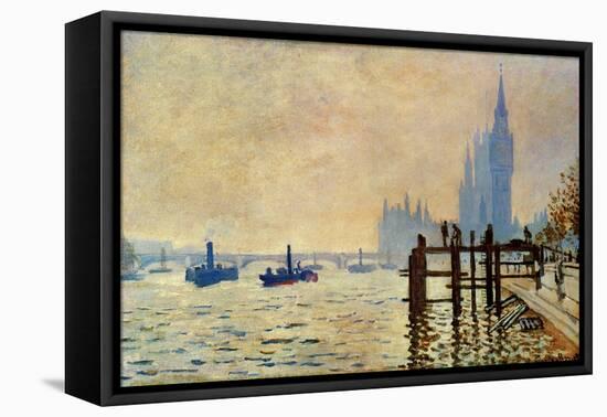 Monet: Thames, 1871-Claude Monet-Framed Premier Image Canvas