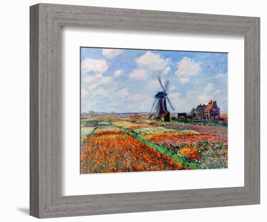 Monet: Tulip Fields, 1886-Claude Monet-Framed Premium Giclee Print