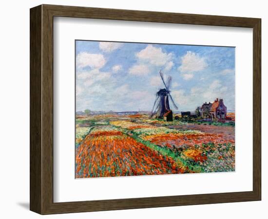 Monet: Tulip Fields, 1886-Claude Monet-Framed Premium Giclee Print