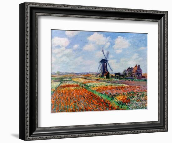 Monet: Tulip Fields, 1886-Claude Monet-Framed Premium Giclee Print