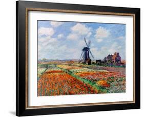 Monet: Tulip Fields, 1886-Claude Monet-Framed Giclee Print
