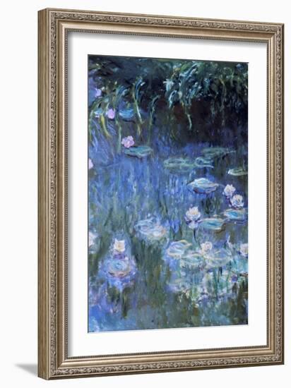 Monet: Waterlilies-Claude Monet-Framed Giclee Print