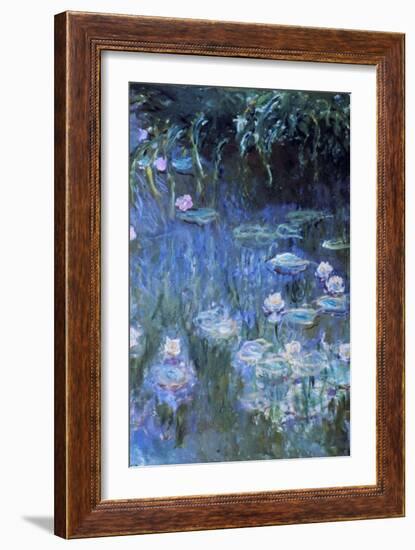 Monet: Waterlilies-Claude Monet-Framed Giclee Print