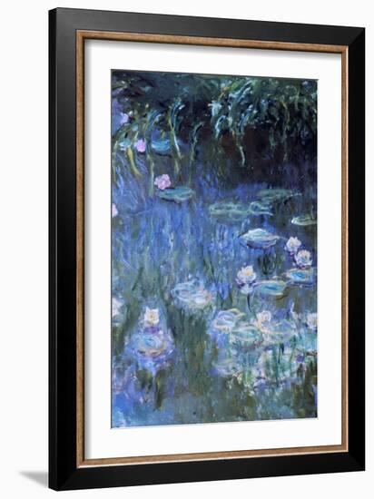 Monet: Waterlilies-Claude Monet-Framed Giclee Print