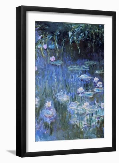 Monet: Waterlilies-Claude Monet-Framed Giclee Print