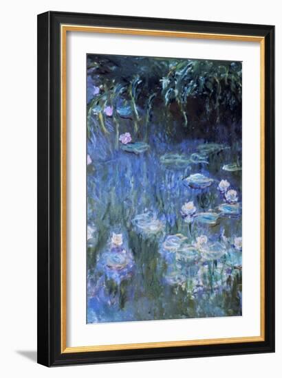 Monet: Waterlilies-Claude Monet-Framed Giclee Print