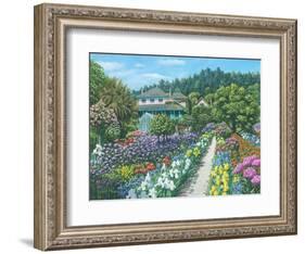 Monets Garden Giverny-Richard Harpum-Framed Art Print