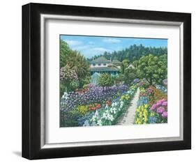 Monets Garden Giverny-Richard Harpum-Framed Art Print