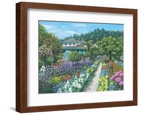 Monets Garden Giverny-Richard Harpum-Framed Art Print
