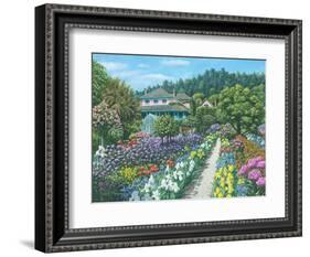 Monets Garden Giverny-Richard Harpum-Framed Art Print