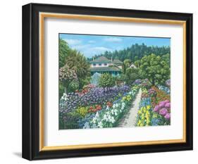 Monets Garden Giverny-Richard Harpum-Framed Art Print