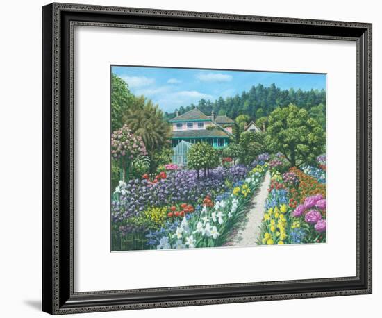 Monets Garden Giverny-Richard Harpum-Framed Art Print