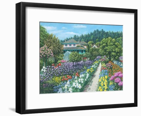 Monets Garden Giverny-Richard Harpum-Framed Art Print