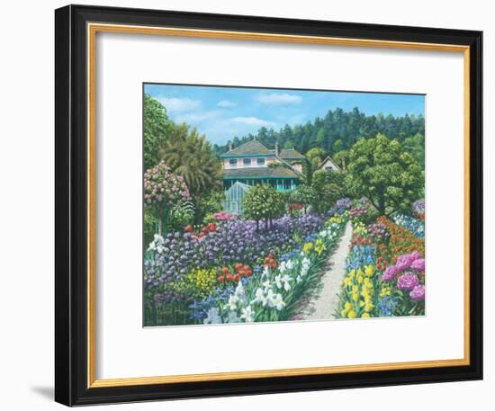 Monets Garden Giverny-Richard Harpum-Framed Art Print