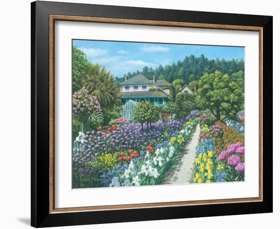 Monets Garden Giverny-Richard Harpum-Framed Art Print