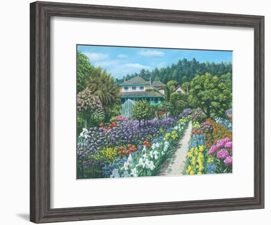 Monets Garden Giverny-Richard Harpum-Framed Art Print